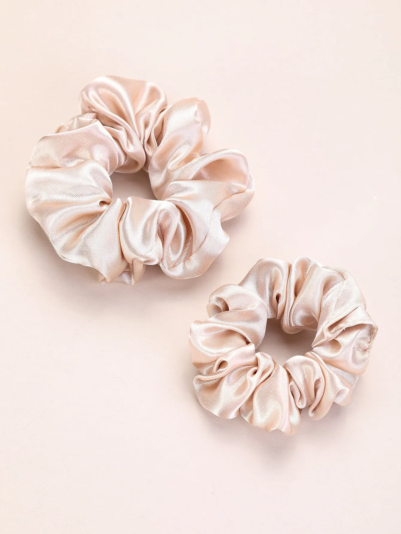 12pcs Plain Pleated Scrunchie