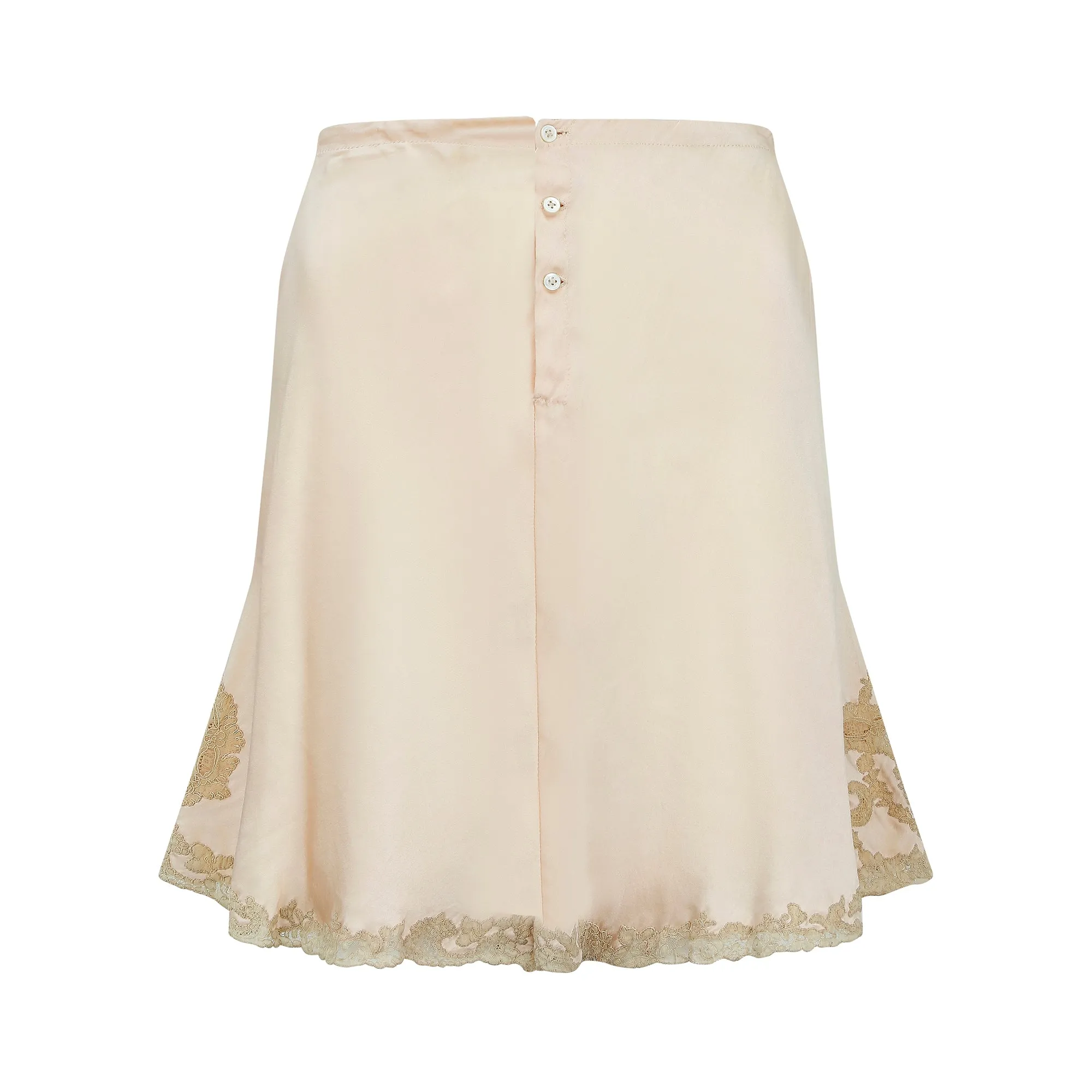 1930s Blush Pink Silk and Lace Tap Pants