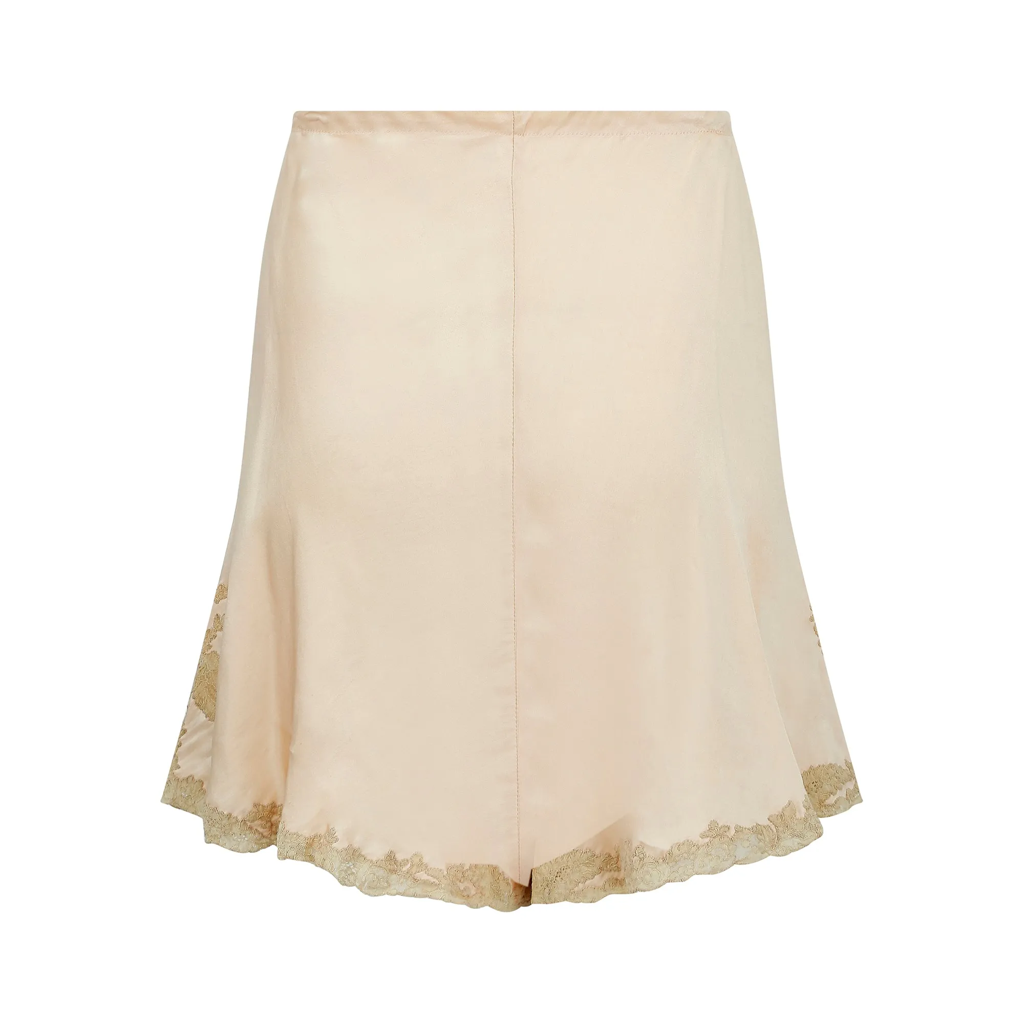 1930s Blush Pink Silk and Lace Tap Pants