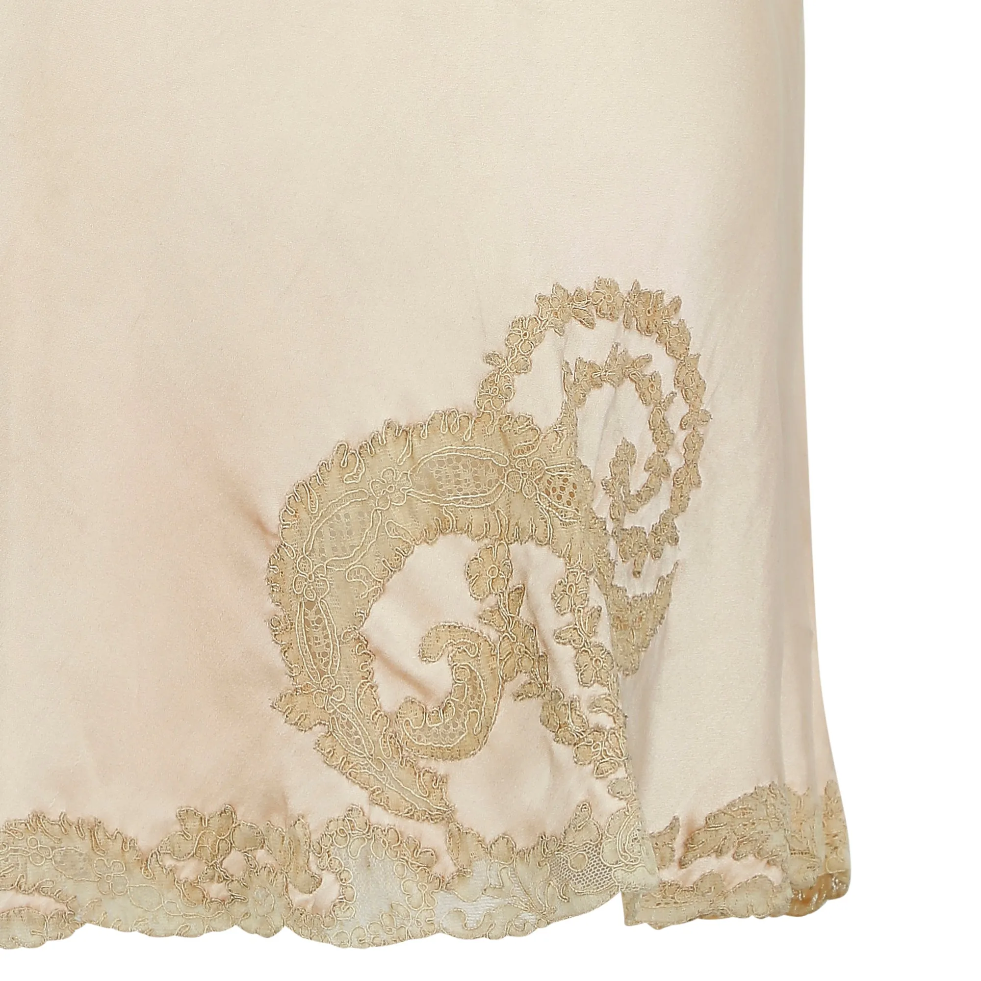 1930s Blush Pink Silk and Lace Tap Pants