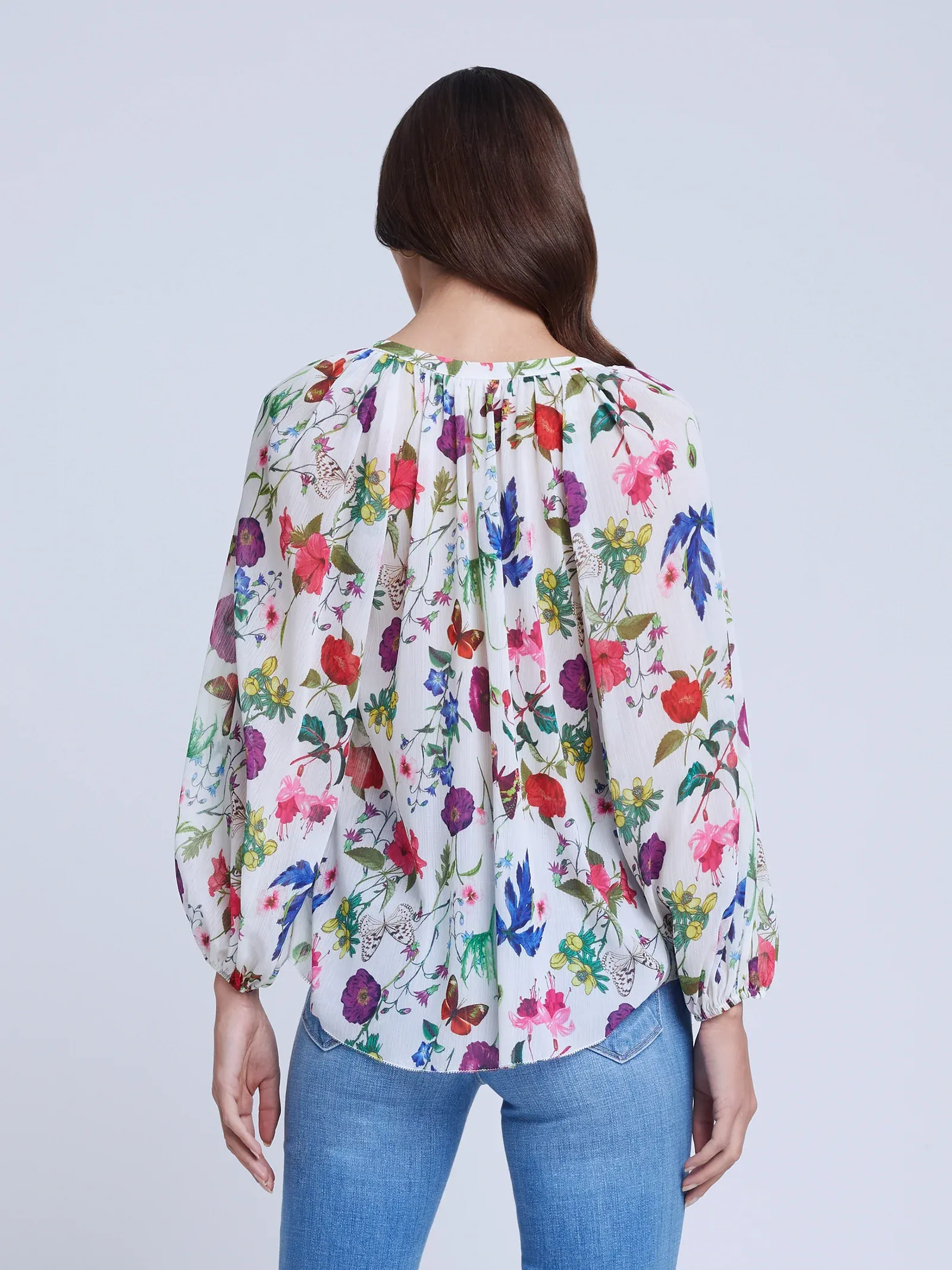 40522LITimlb L'Agence Teagan Dolman Blouse