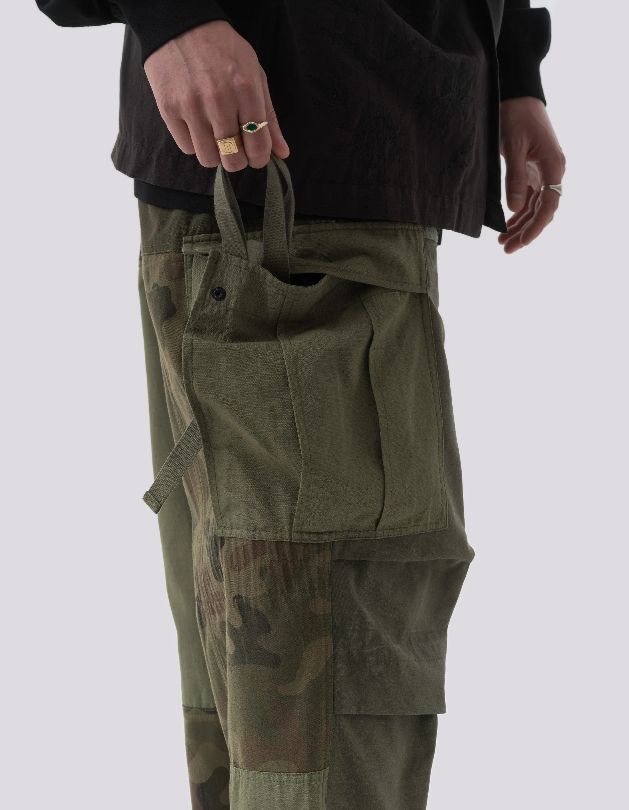 5094 Upcycled M65 Cargo Pants Olive