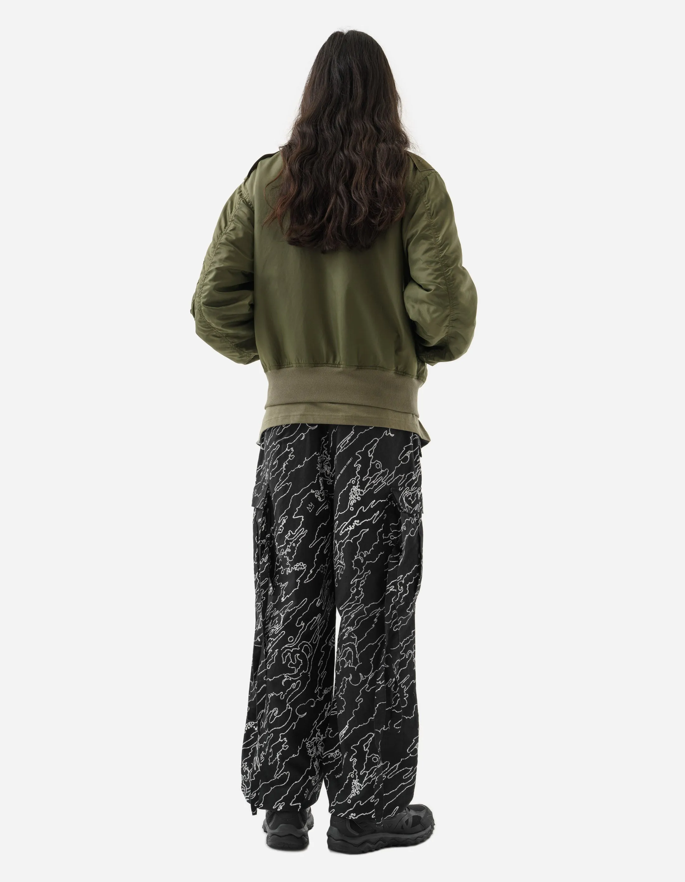 5136 Maha Basquiat M65 Cargo Pants Black