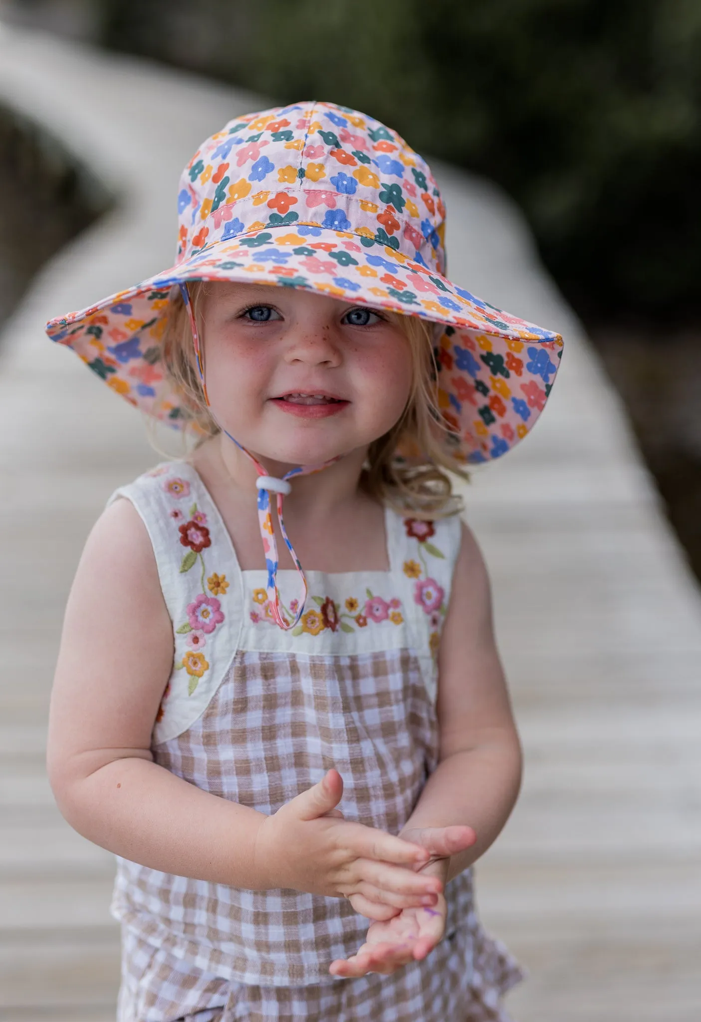 Acorn Wide Brim Sunhat - Flower Field