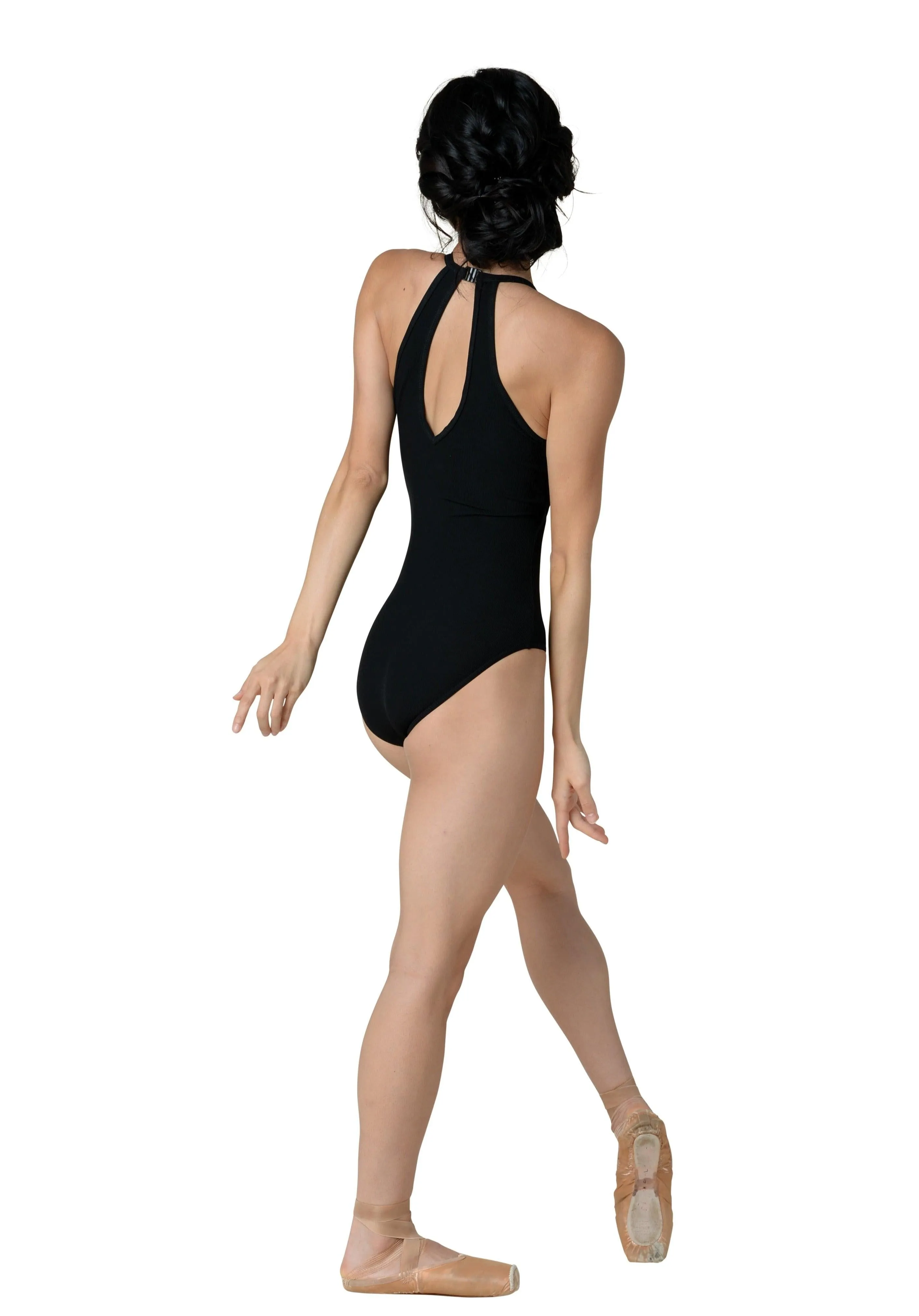 Adult Kennedy Ribbed Halter Leotard