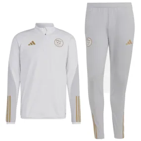 Algeria training technical Soccer tracksuit 2022/23 white/gold - Adidas