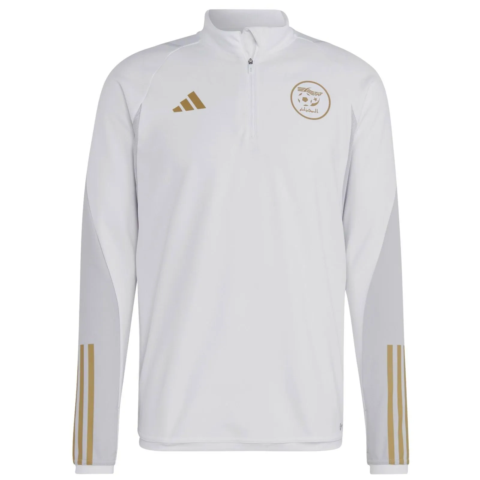 Algeria training technical Soccer tracksuit 2022/23 white/gold - Adidas