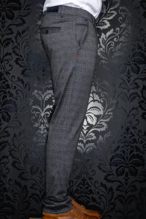 Au Noir Dressy Stretch Pant | Beretta Taylor Dark Grey Multi