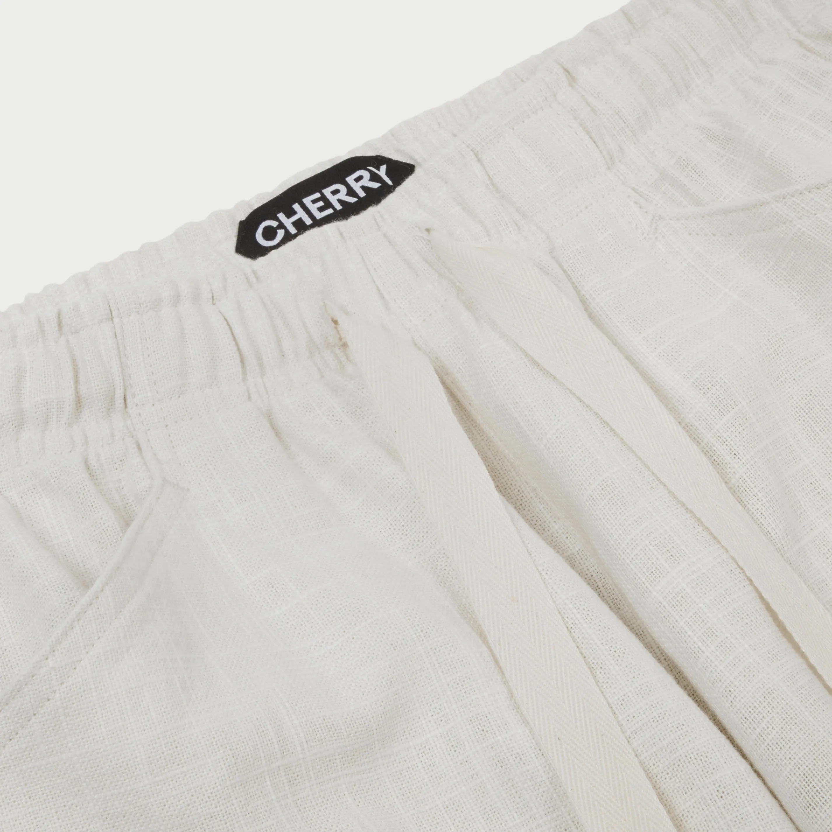 Baja Linen Cargo Pants (White)