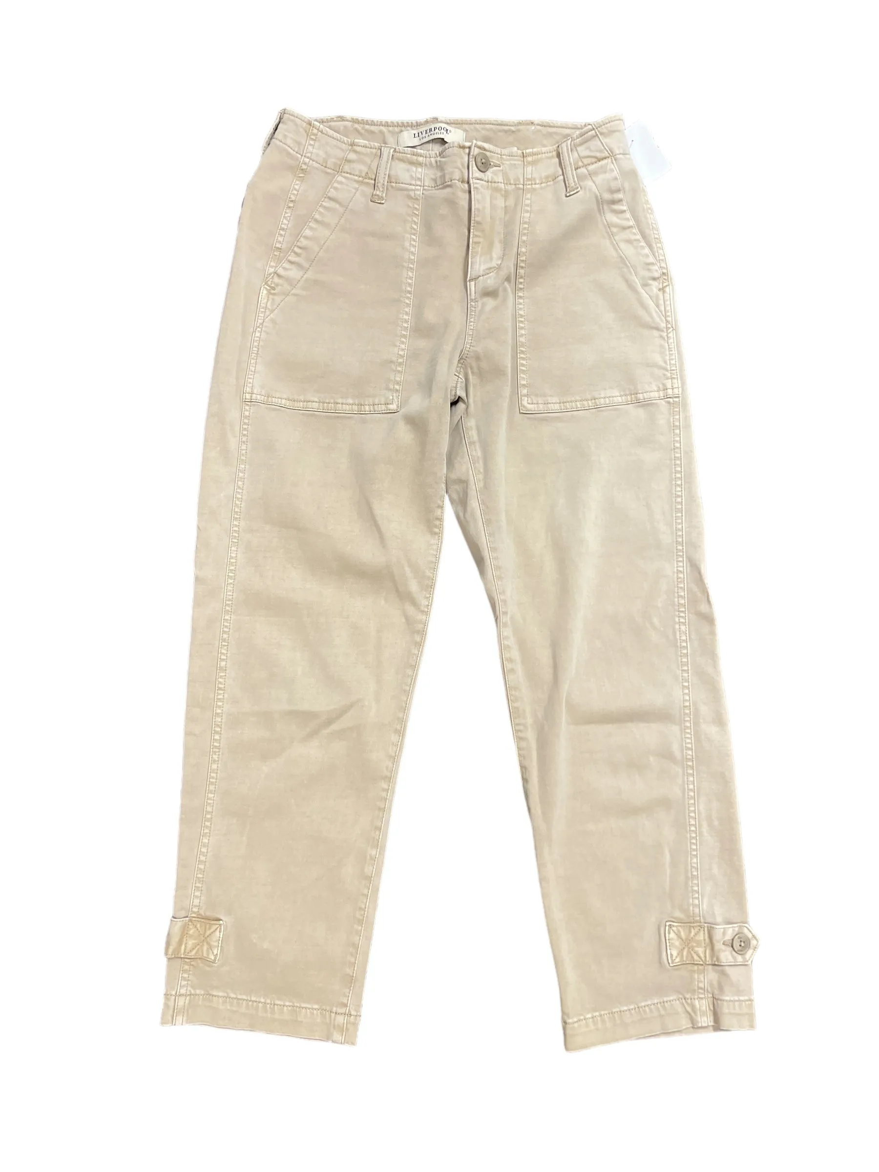 Beige Pants Cargo & Utility Liverpool, Size 4