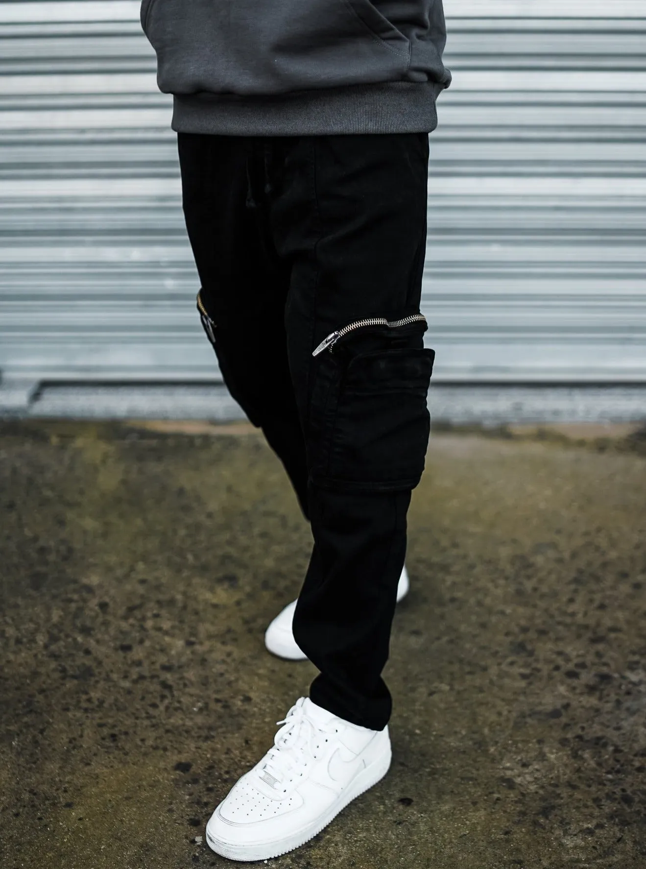 Black Denim Cargo