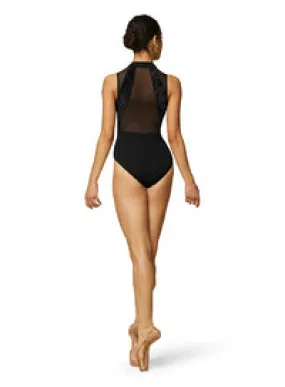 Bloch Velvet Zipper Front Halter Leotard - L1045