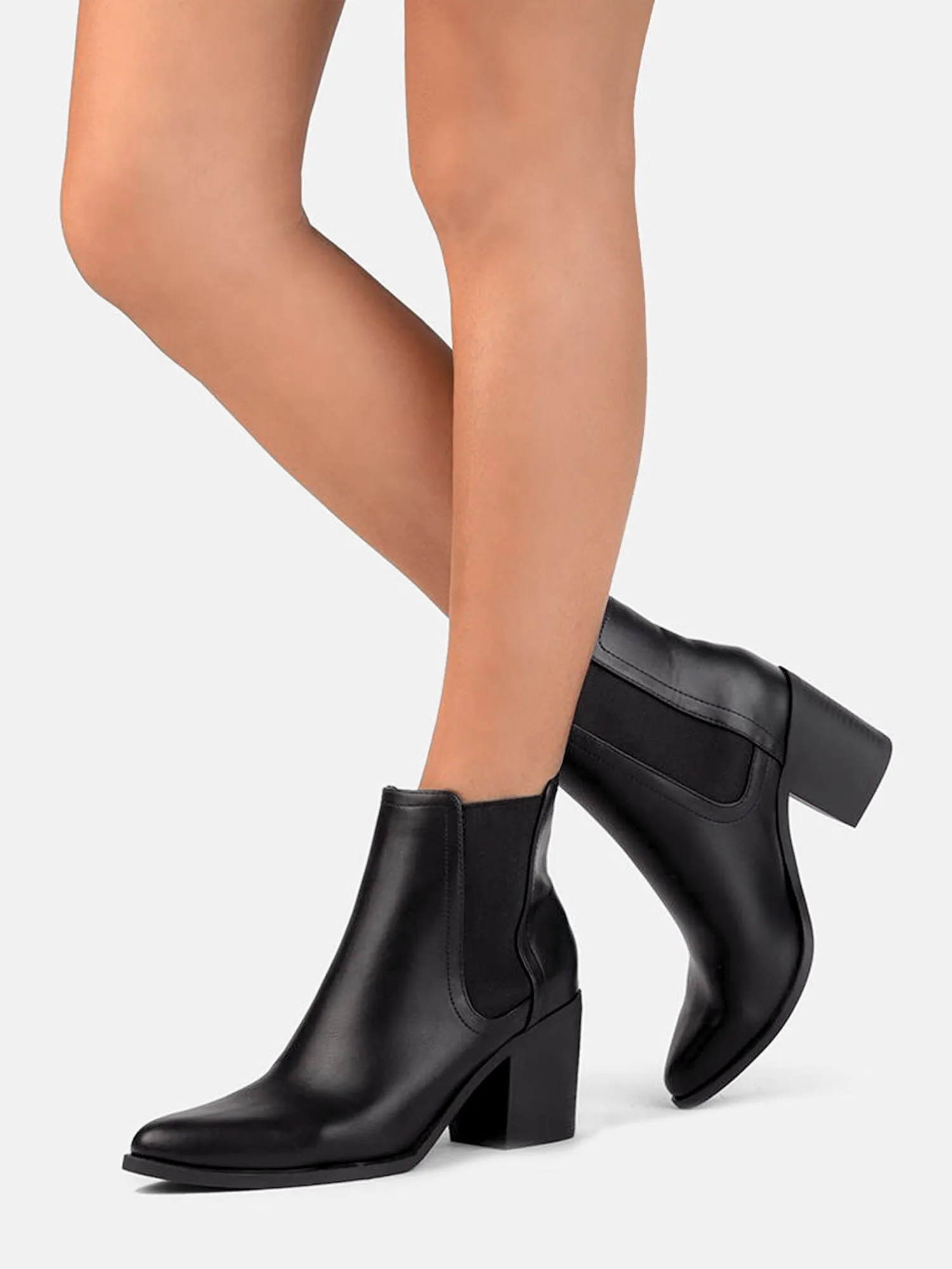 Block Heel Chelsea Boots