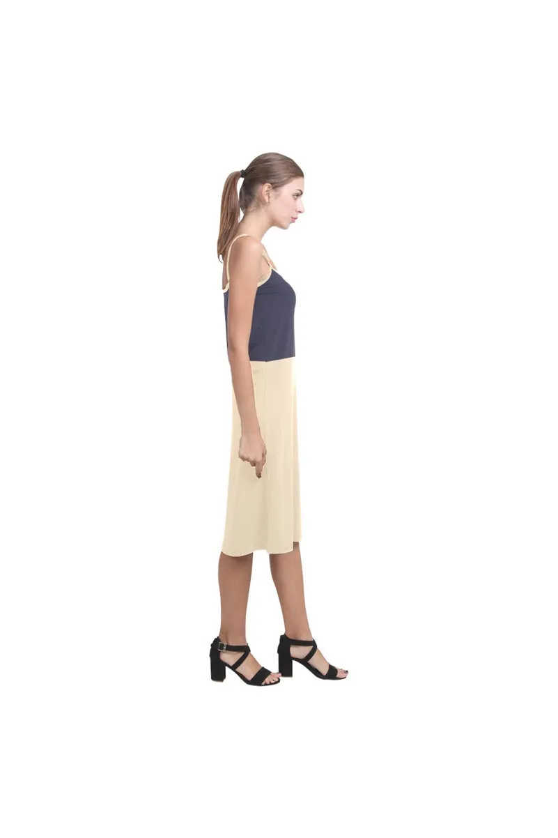 Blue Beige Alcestis Slip Dress (Model D05)