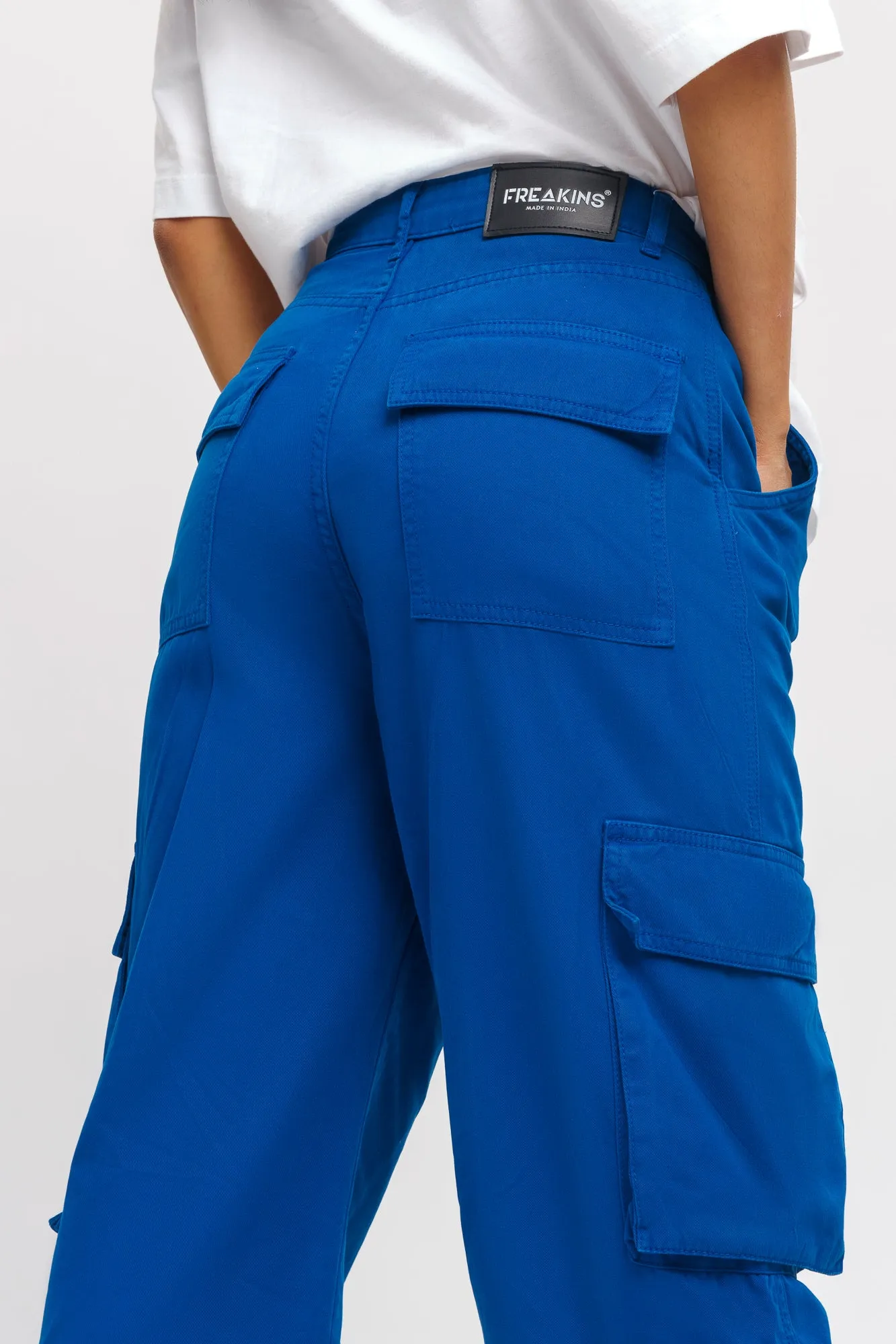 Bright Blue Cargo Pants