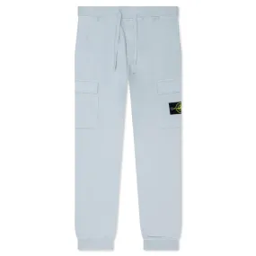 Brushed Cargo Fleece Pants - Pearl Grey