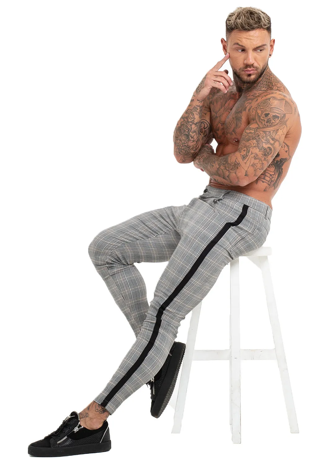 Buy $80 Free Shipping Men's Grey Skinny Pants