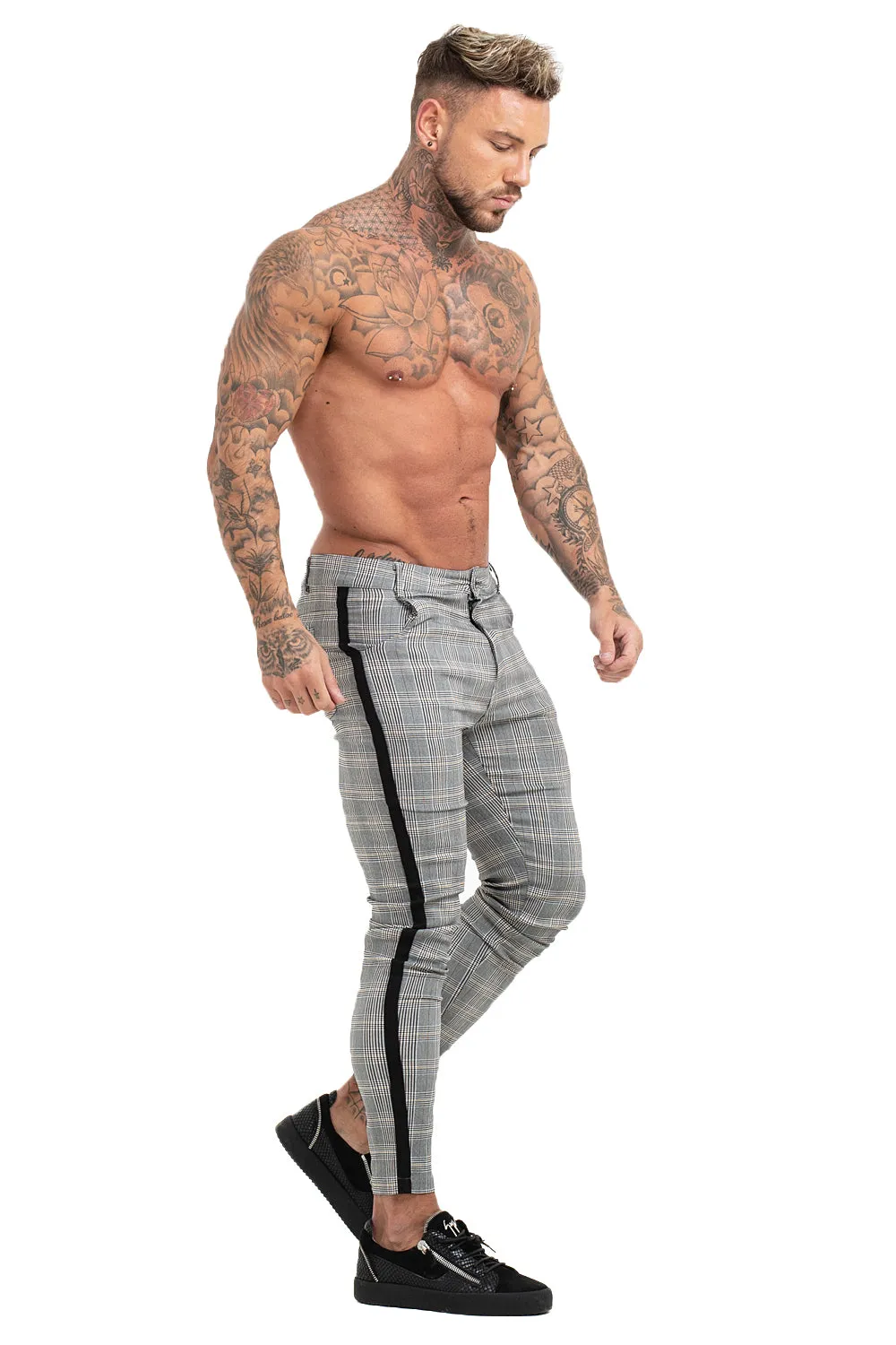 Buy $80 Free Shipping Men's Grey Skinny Pants