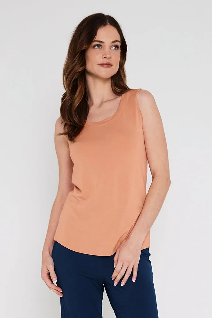 Classic Scoop Singlet - Apricot