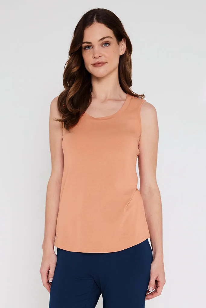 Classic Scoop Singlet - Apricot