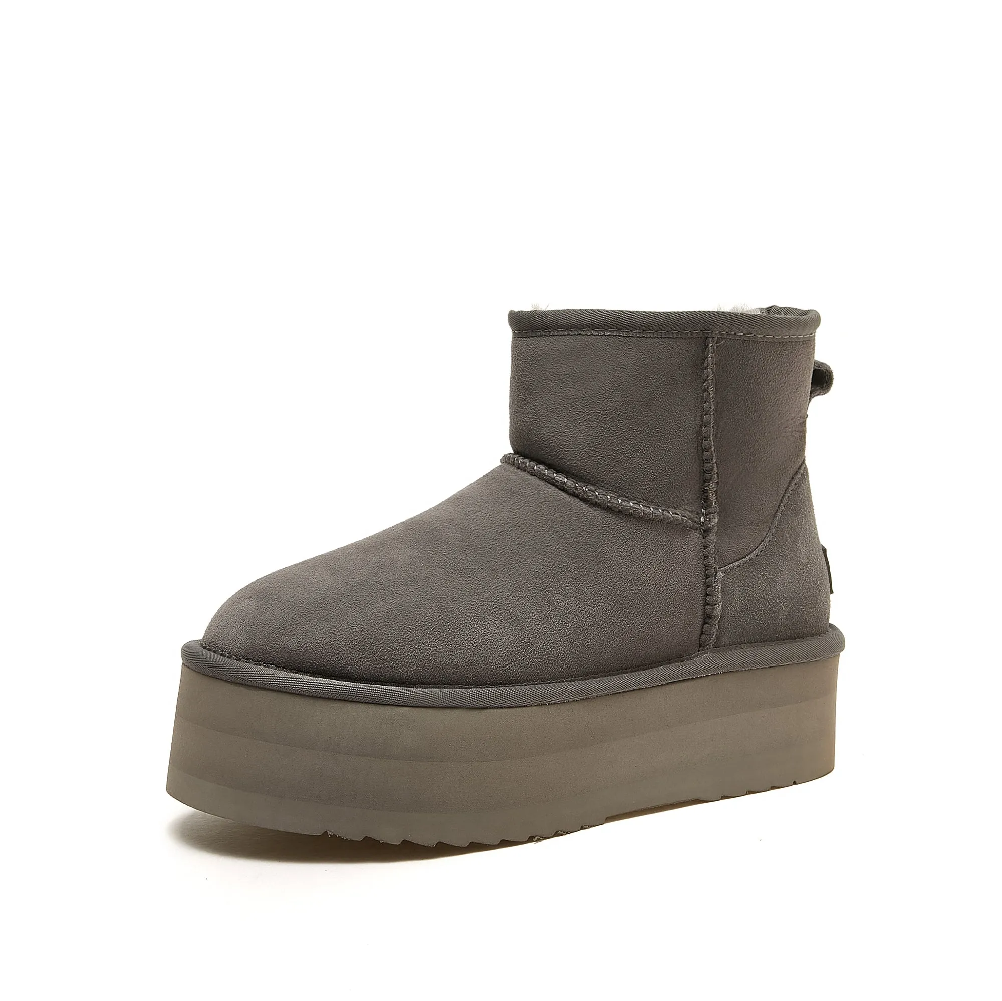 Classic Ultra Mini Platform Ugg - High Platform Short Boot - 100% A-Grade Double Face Australian Sheepskin