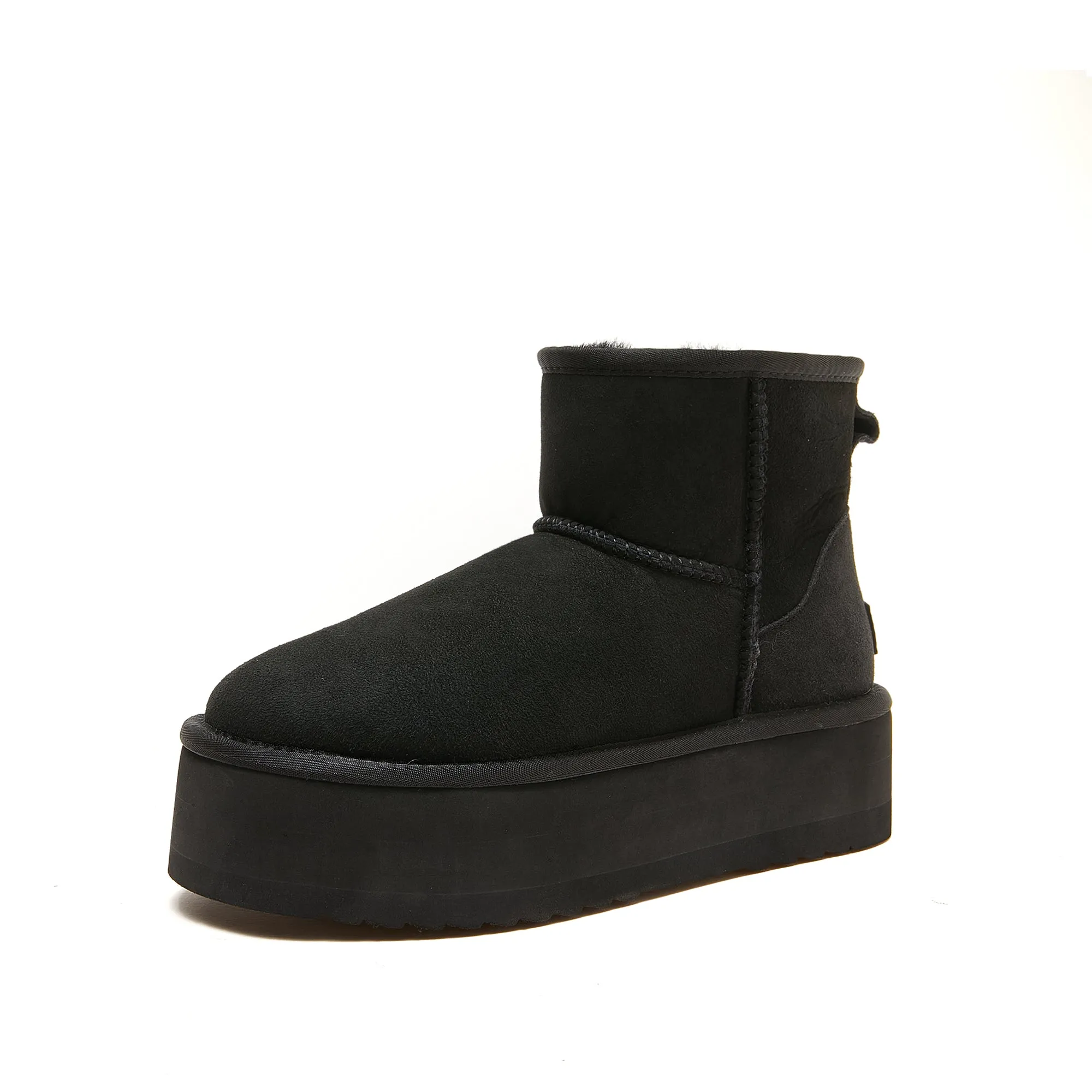 Classic Ultra Mini Platform Ugg - High Platform Short Boot - 100% A-Grade Double Face Australian Sheepskin