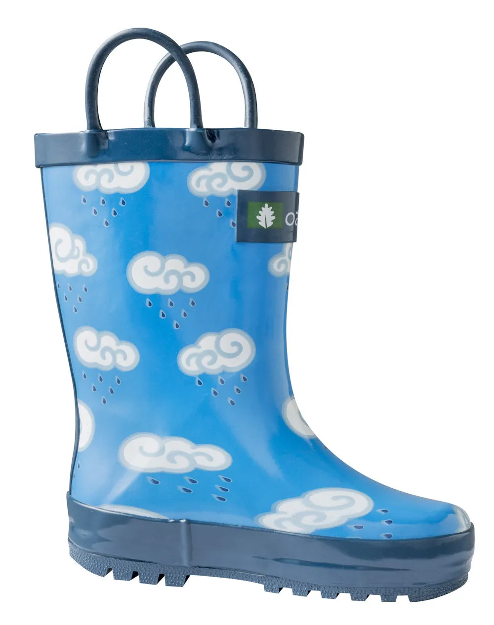 Clouds Loop Handle Rubber Rain Boots