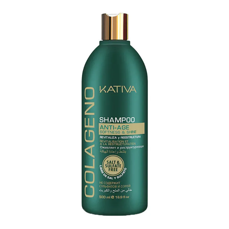 Colageno Anti-Age Shampoo for Damaged Hair 500 ml By Kativa