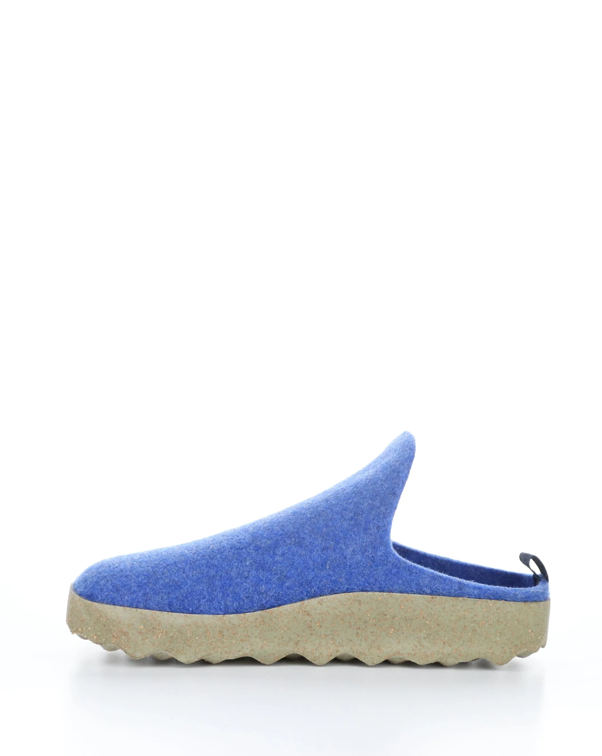 COME023ASP Blue Slip-on Mules