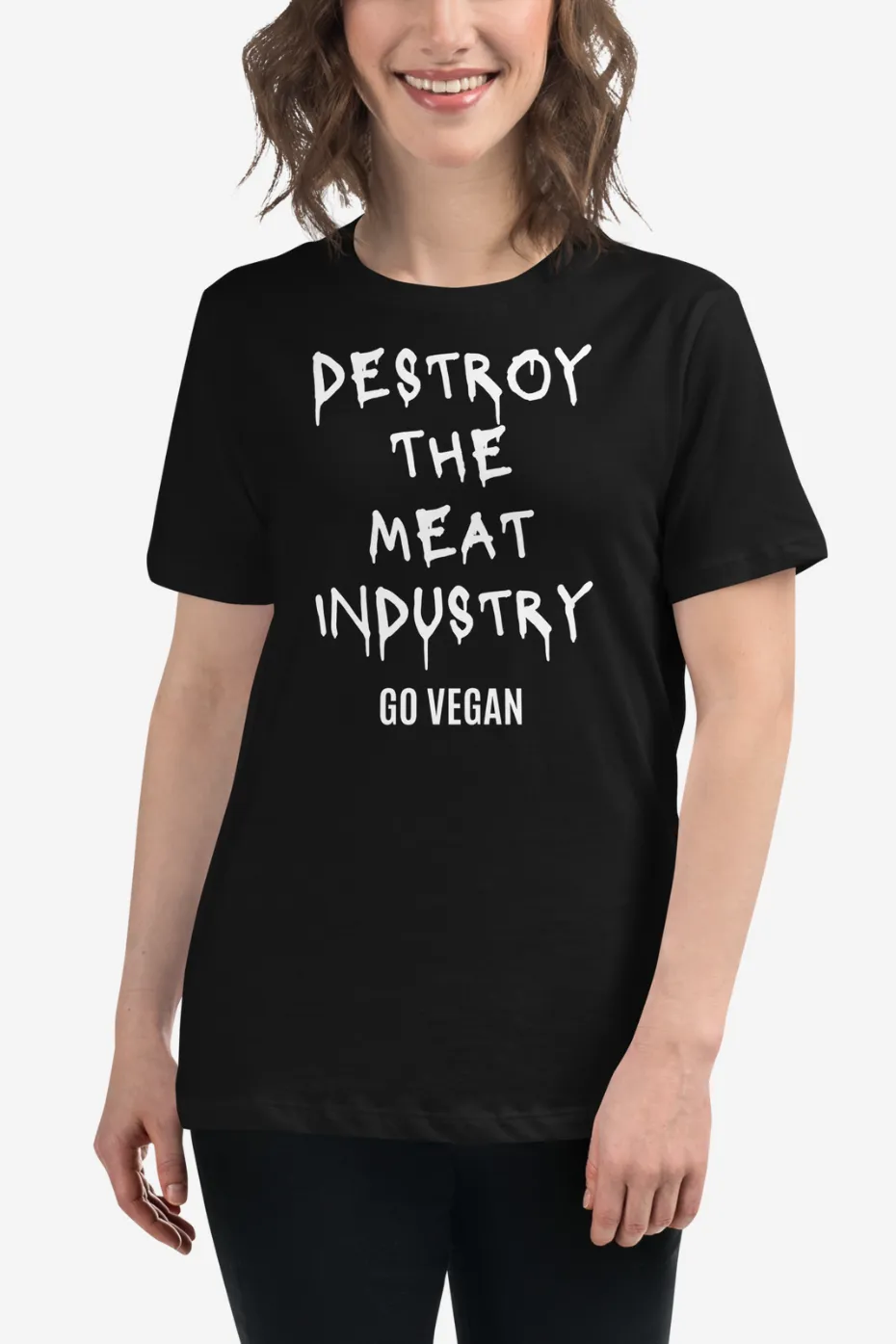 Destroy The Meat Industry Women's Relaxed T-Shirt