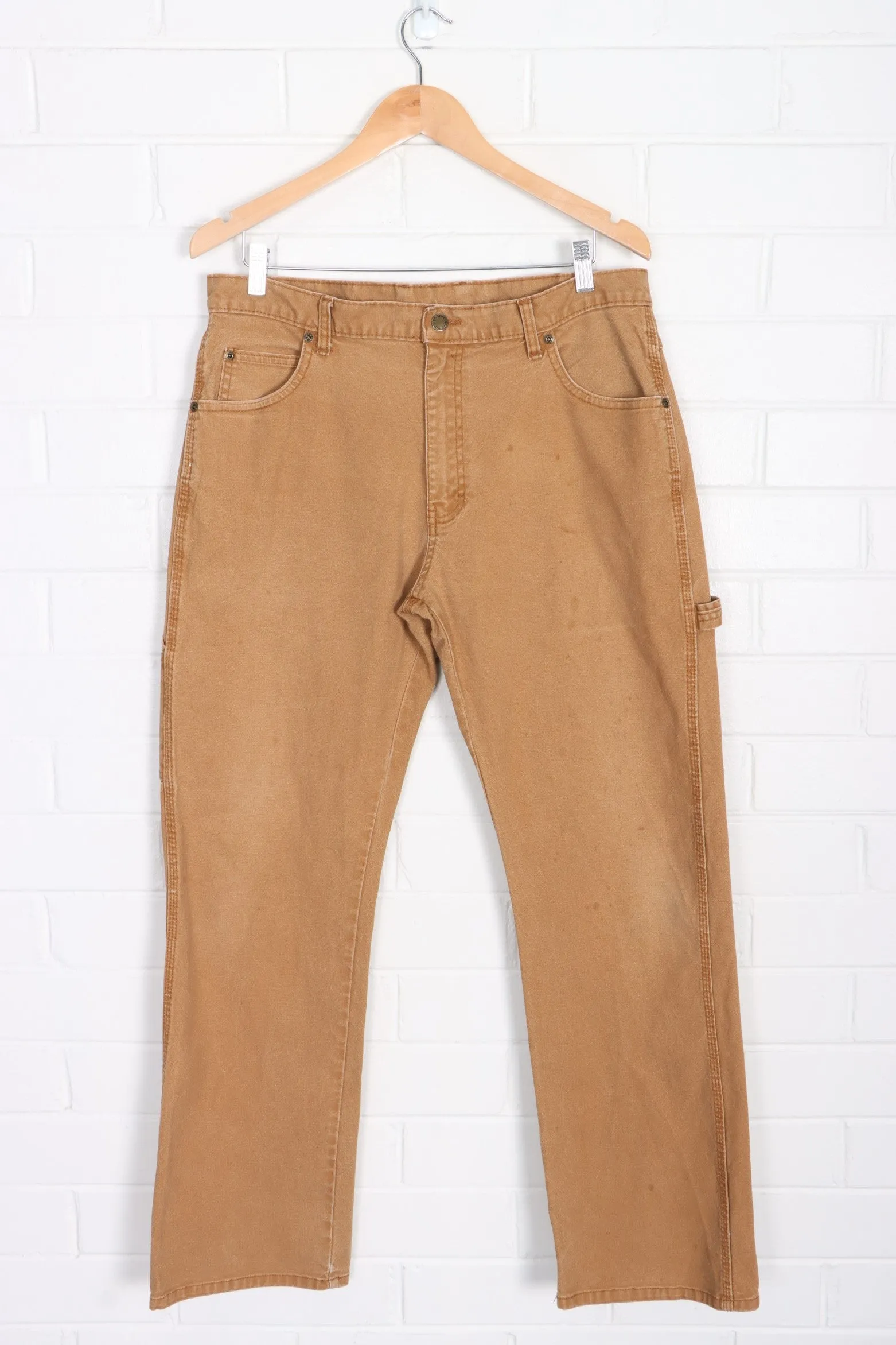 DICKIES Brown Duck Carpenter Workwear Pants (34x32)