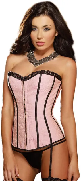 Dreamgirl Women's Corset Pink/Black