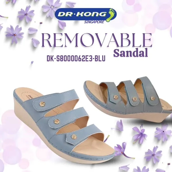 DR.KONG WOMEN REMOVABLE INSOLE SANDALS DK-S8000062E3-BLU(RP : $189)