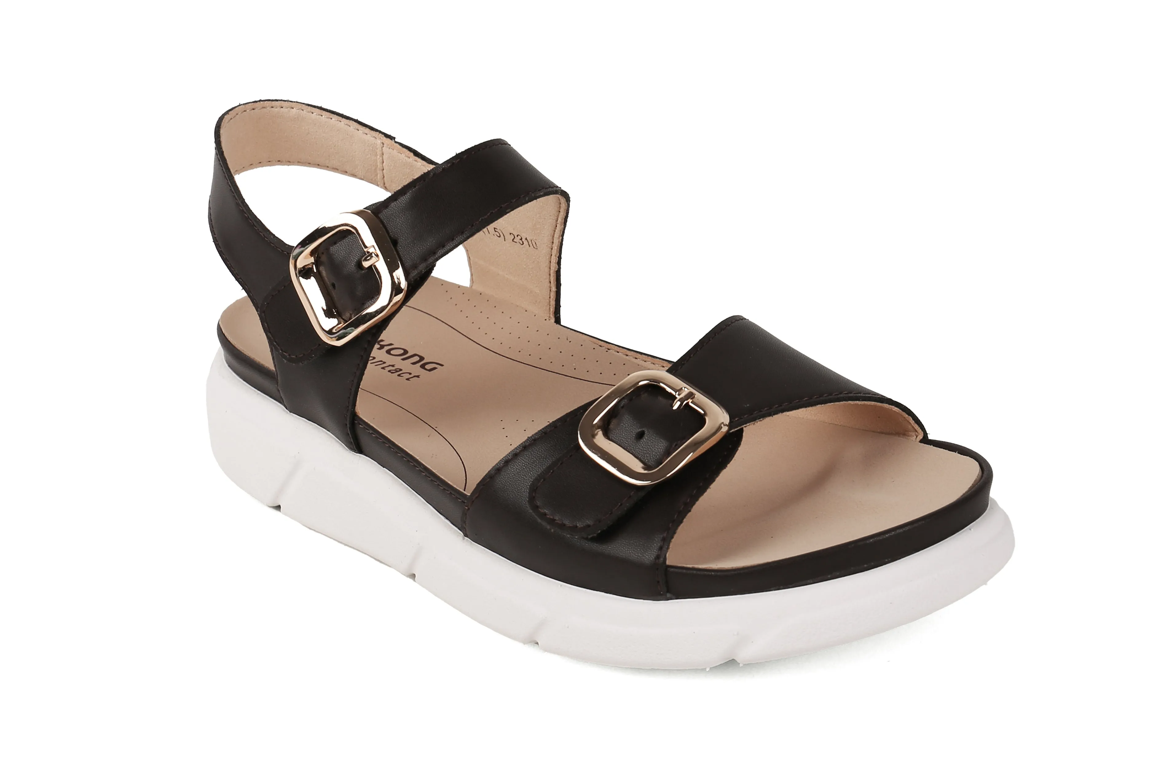 DR.KONG WOMEN REMOVABLE INSOLE SANDALS DK-S8000438-BLK(RP : $169)