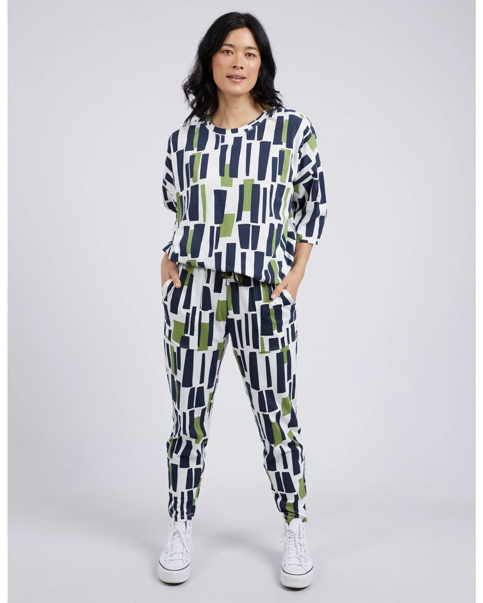 Elm - Valley Lounge Pant - Valley Geo Print