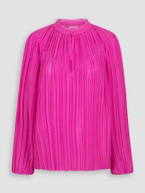 Elmira Pleated Top Pink Energy