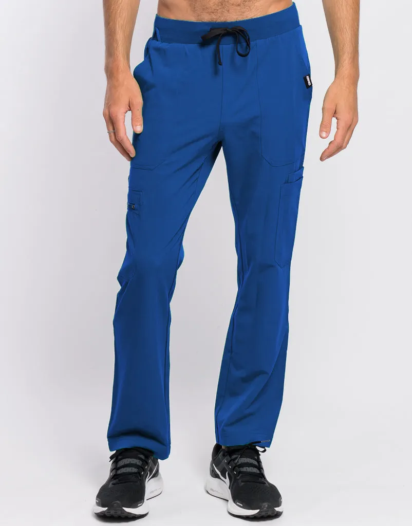 Essential Multi-Pocket Scrub Pants - Royal Blue