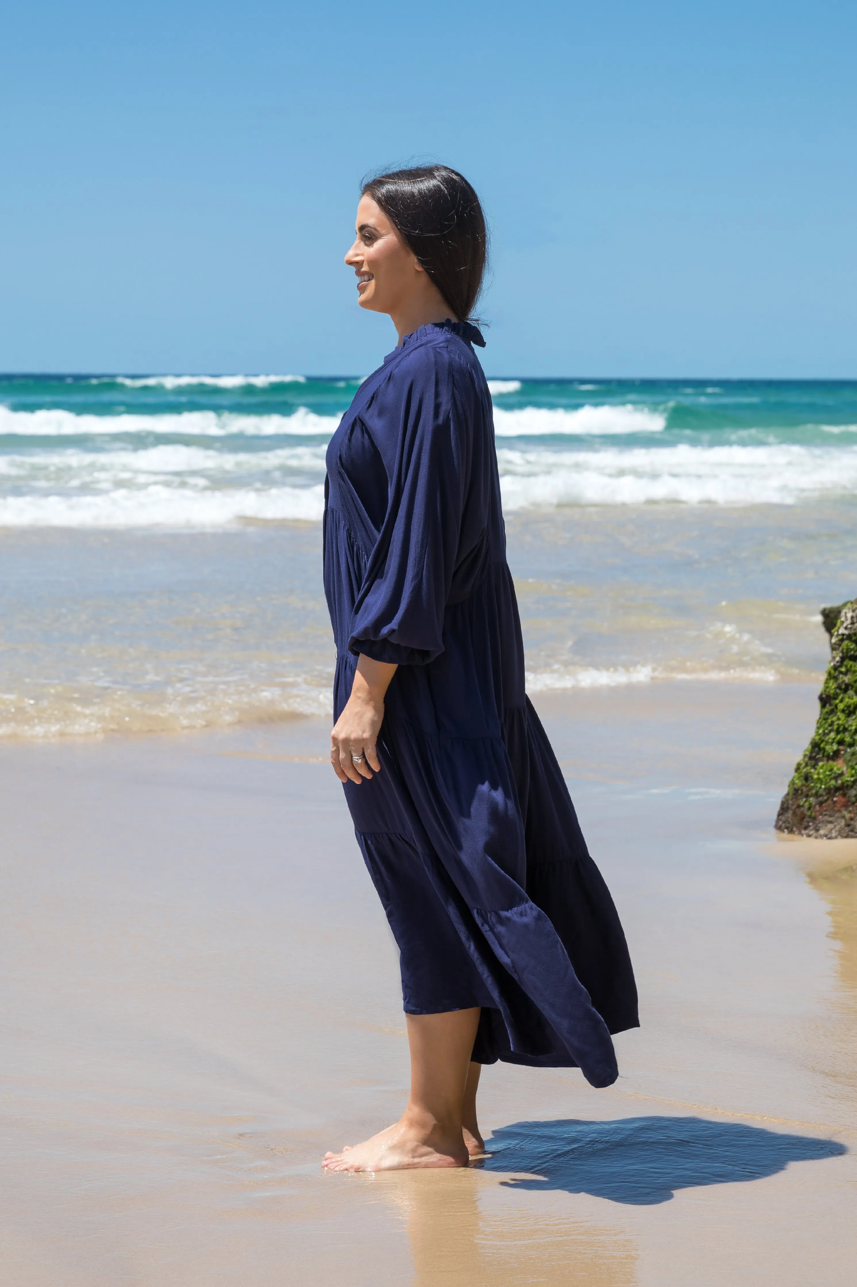 FINAL SALE Harvest Maxi Dress in Navy