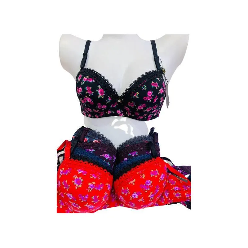 Floral print bra for Women Fancy Bra Imported Bra Fancy Bra for Ladies Stylish Bra For Honeymoon