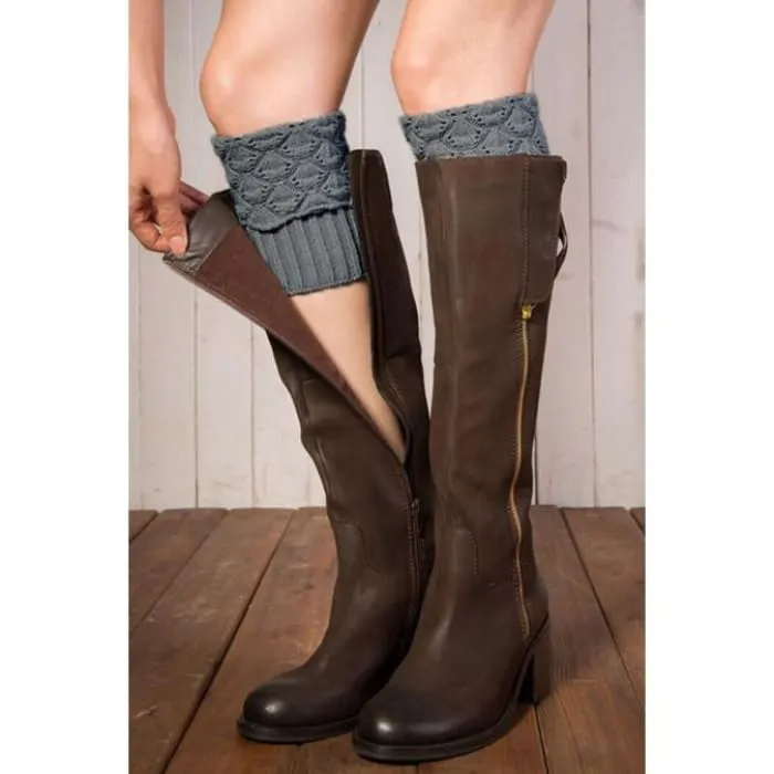 Gray Boot Cuffs