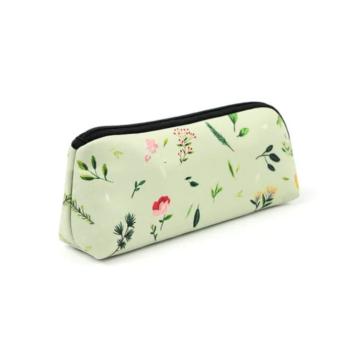 Green Forest Graphic Pencil Cases Stationery Zipper School 19cm Office Cosmetics Pouches Artists Designer Prints Gifts Bags Purses Students Girls Cute Teens