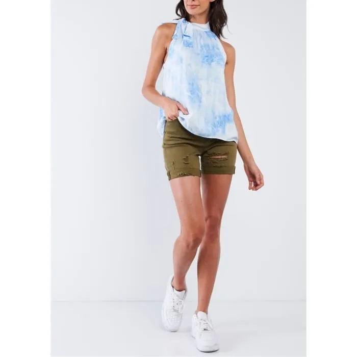 Halter Neck Side Tie Top