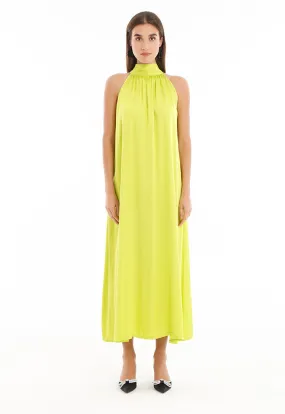 Halter Top Solid Maxi Dress