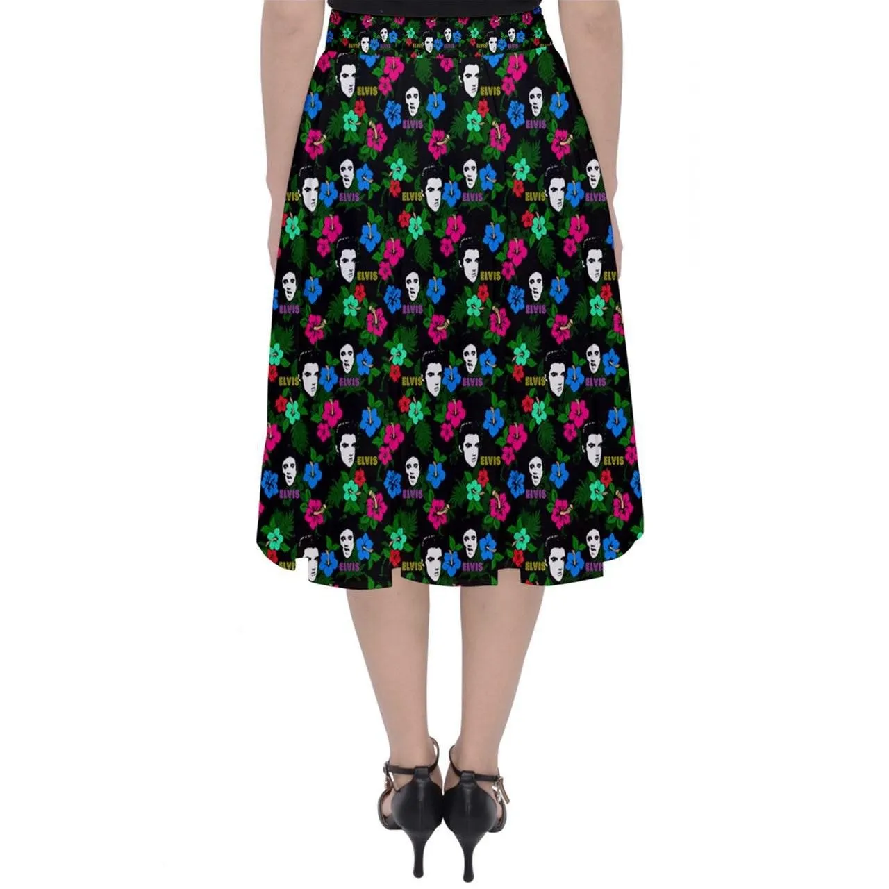 Hawaii Elvis Classic Midi Skirt