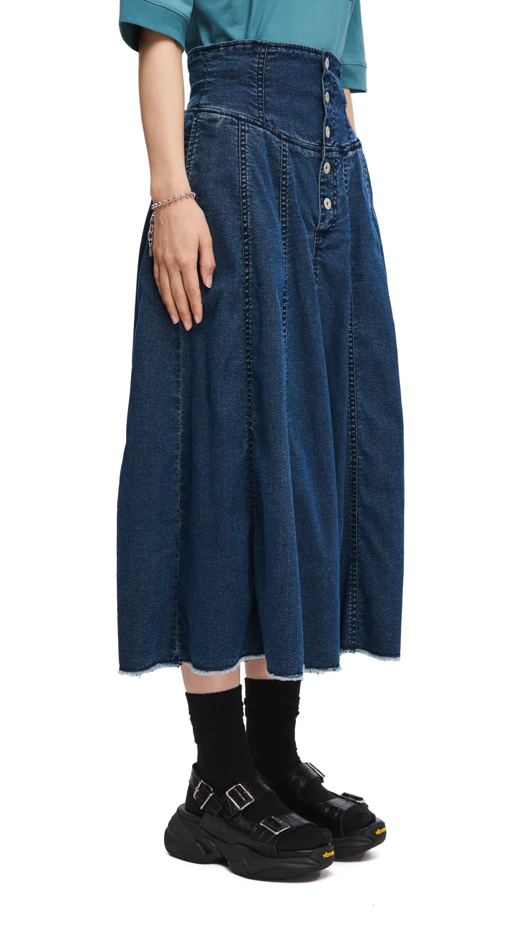 Highwaisted Denim Skirt