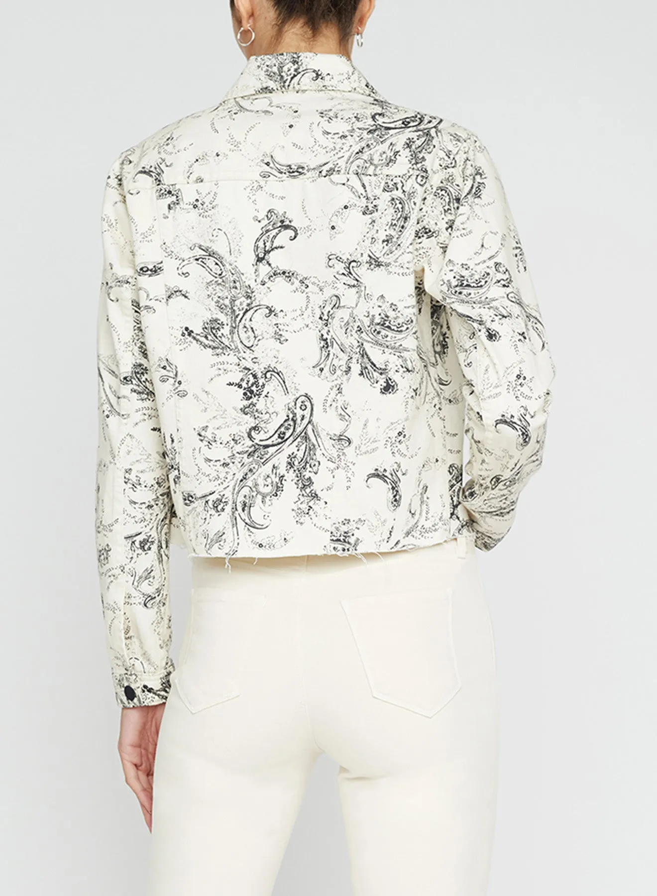 JANICE CROP JACKET (SKETCH PAISLEY) - L'AGENCE