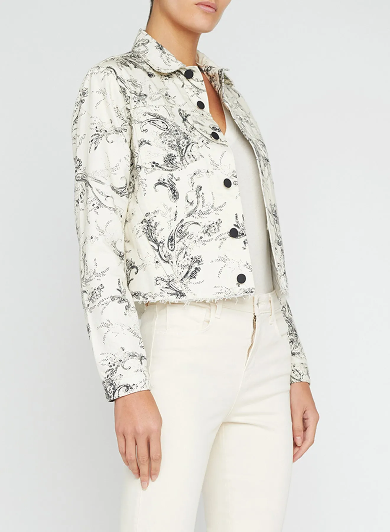 JANICE CROP JACKET (SKETCH PAISLEY) - L'AGENCE