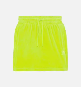 Jeremy Scott Velour Skirt Womens Skirt (Yellow)