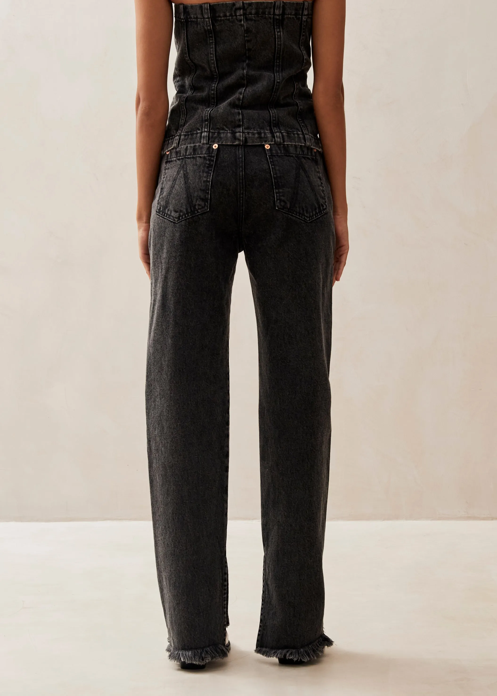 Kansas Black Denim Pants