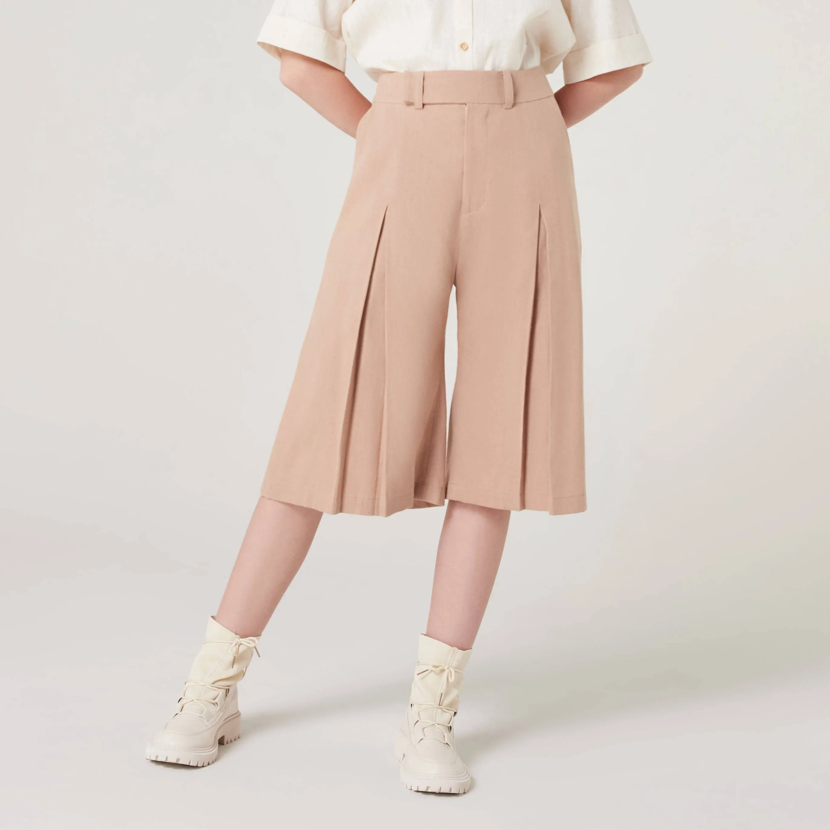 Knee Twist Pants Front Slit Pants-TAKTAI